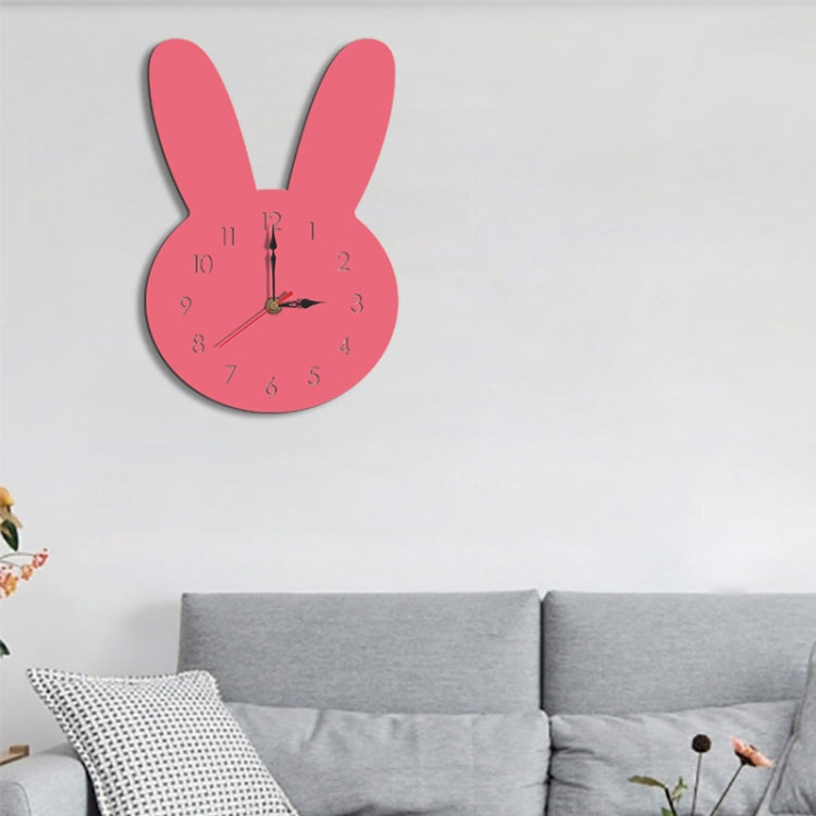 Rabbit Pattern Creative Living Room Decorative Wall Clock (Pink) - free shipping - PMc TechLife - Order now!