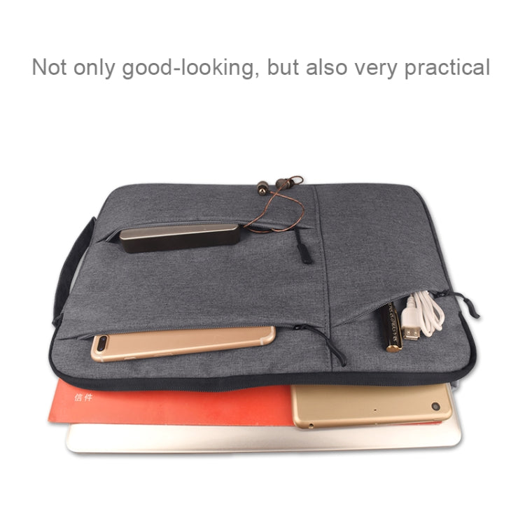 Universal Multiple Pockets Wearable Oxford Cloth Soft Portable Simple Business Laptop Tablet Bag, For 13.3 inch and Below Macbook, Samsung, Lenovo, Sony, DELL Alienware, CHUWI, ASUS, HP (Grey) - 13.3 inch by PMC Jewellery | Online Shopping South Africa | PMC Jewellery | Buy Now Pay Later Mobicred