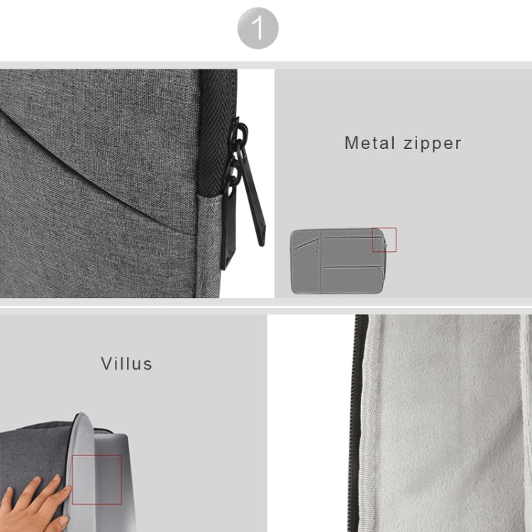 Universal Multiple Pockets Wearable Oxford Cloth Soft Portable Simple Business Laptop Tablet Bag, For 13.3 inch and Below Macbook, Samsung, Lenovo, Sony, DELL Alienware, CHUWI, ASUS, HP (Grey) - 13.3 inch by PMC Jewellery | Online Shopping South Africa | PMC Jewellery | Buy Now Pay Later Mobicred