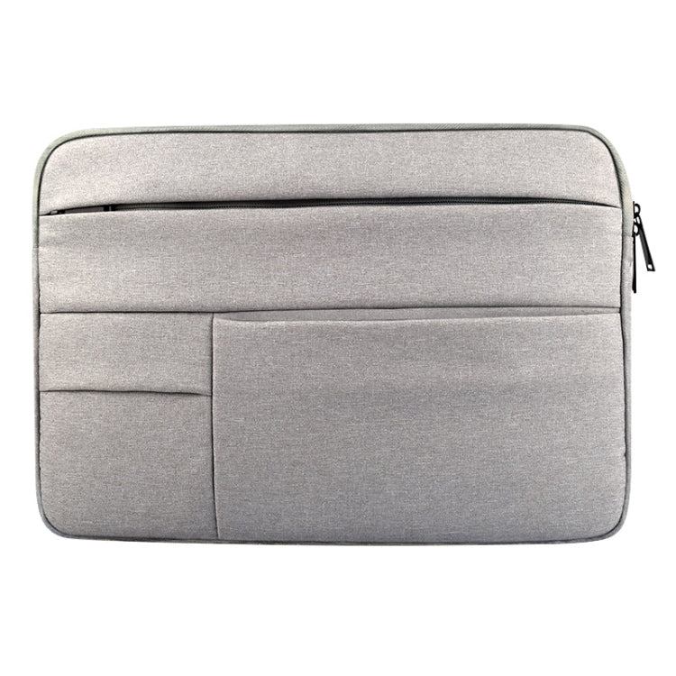 Universal Multiple Pockets Wearable Oxford Cloth Soft Portable Leisurely Laptop Tablet Bag, For 12 inch and Below Macbook, Samsung, Lenovo, Sony, DELL Alienware, CHUWI, ASUS, HP (Grey) - 12.1 inch by PMC Jewellery | Online Shopping South Africa | PMC Jewellery | Buy Now Pay Later Mobicred