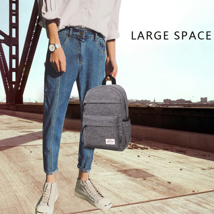 Universal Multi-Function Canvas Cloth Laptop Computer Shoulders Backpack Students Bag for 13-15 inch, Size: 36x25x10cm(Black) - Backpack by PMC Jewellery | Online Shopping South Africa | PMC Jewellery | Buy Now Pay Later Mobicred