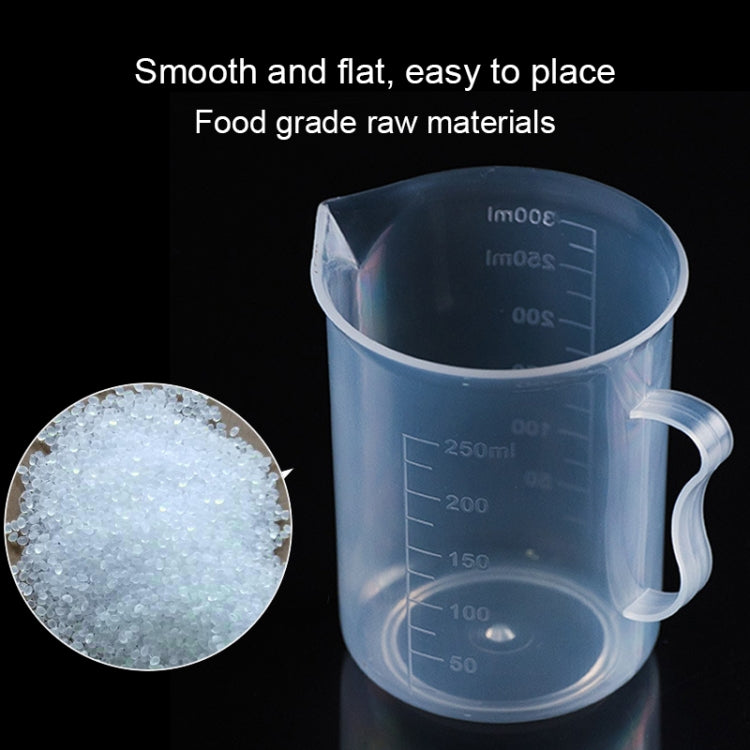 10 PCS 250ml Food Grade PP Plastic Flask Digital Measuring Cup Cylinder Scale Measure Glass Lab Laboratory Tools(Transparent) - Gadgets by PMC Jewellery | Online Shopping South Africa | PMC Jewellery | Buy Now Pay Later Mobicred