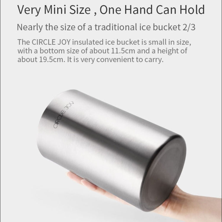 Original Xiaomi Youpin Circle Joy Stainless Steel Double Insulating Ice Bucket - Vacuum Thermoses & Cups by Xiaomi | Online Shopping South Africa | PMC Jewellery | Buy Now Pay Later Mobicred