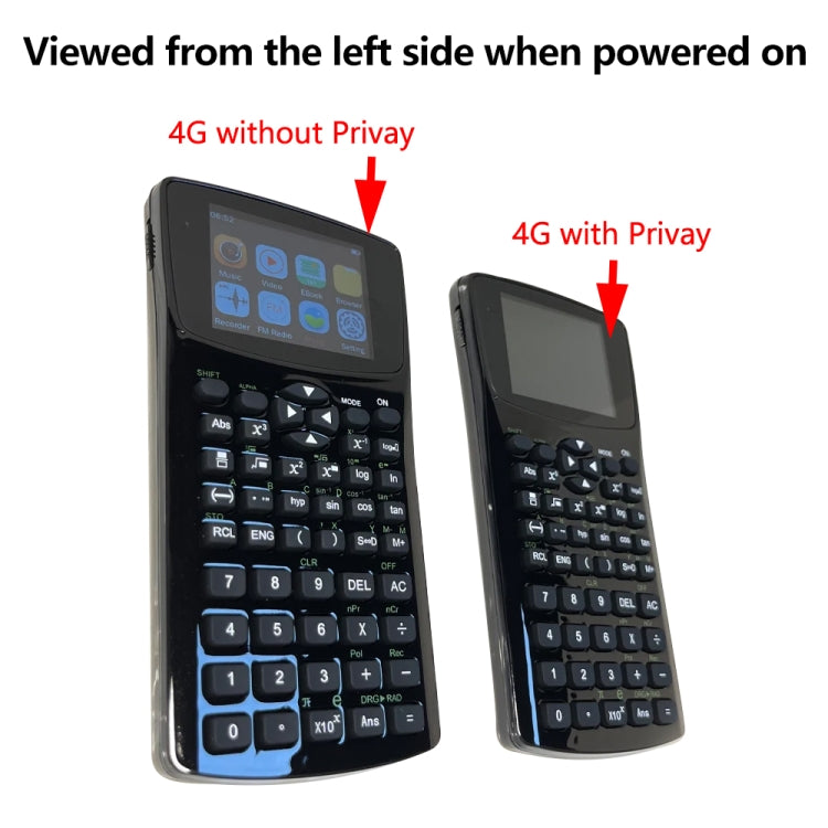 2.4 inch Display Screen Anti-peeping Scientific Calculator, Support Sound Recording / Radio / Music & Video Playing - Multimedia Player by PMC Jewellery | Online Shopping South Africa | PMC Jewellery | Buy Now Pay Later Mobicred