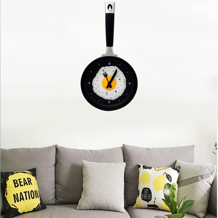 Fried Egg Pan Shape Creative Living Room Decorative Wall Clock (Blue) - Wall Clock by PMc TechLife | Online Shopping South Africa | PMc TechLife | Buy Now Pay Later Mobicred