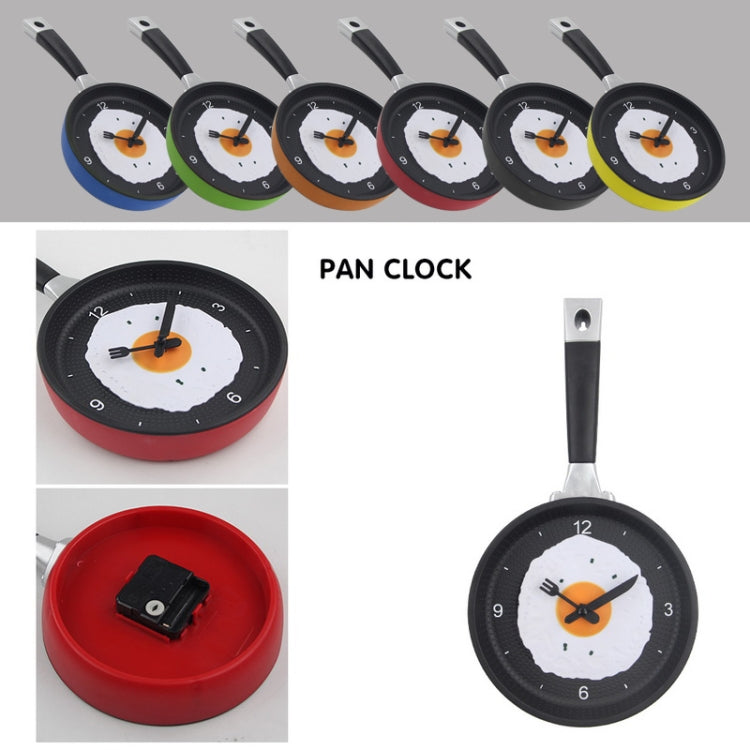 Fried Egg Pan Shape Creative Living Room Decorative Wall Clock (Blue) - Wall Clock by PMc TechLife | Online Shopping South Africa | PMc TechLife | Buy Now Pay Later Mobicred