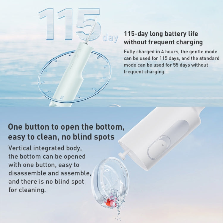 Original Xiaomi Mijia F300 Electric Pulse Oral Irrigator Tooth Cleaner, Capacity : 240mL (White) - Oral Irrigators by Xiaomi | Online Shopping South Africa | PMC TechLife | Buy Now Pay Later Mobicred