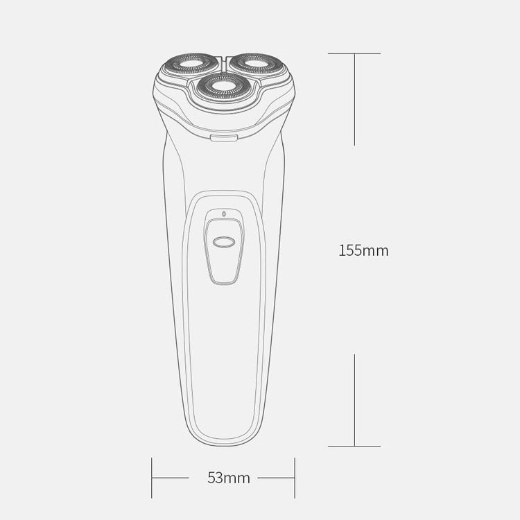 Original Xiaomi ENCHEN Water Proof Triple Rotary Double Ring Blade Shaving Head Electric Rechargeable Shaver For Men(Black) - Electric Shavers by Xiaomi | Online Shopping South Africa | PMC TechLife | Buy Now Pay Later Mobicred