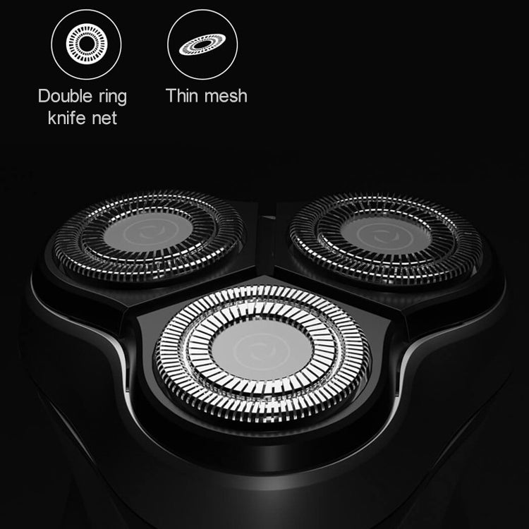 Original Xiaomi ENCHEN Water Proof Triple Rotary Double Ring Blade Shaving Head Electric Rechargeable Shaver For Men(Silver) - free shipping - PMC TechLife - Order now!