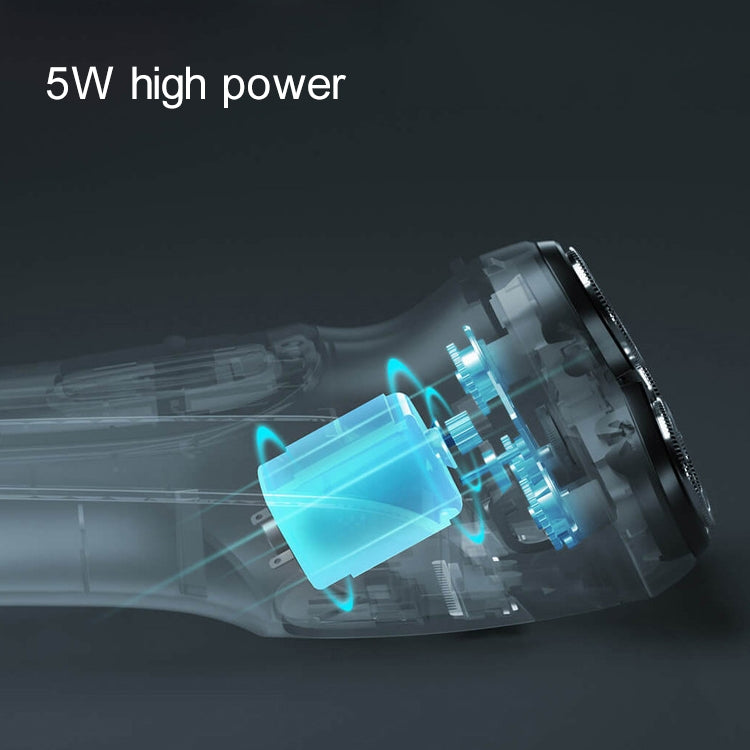 Original Xiaomi ENCHEN Water Proof Triple Rotary Double Ring Blade Shaving Head Electric Rechargeable Shaver For Men(Silver) - free shipping - PMC TechLife - Order now!