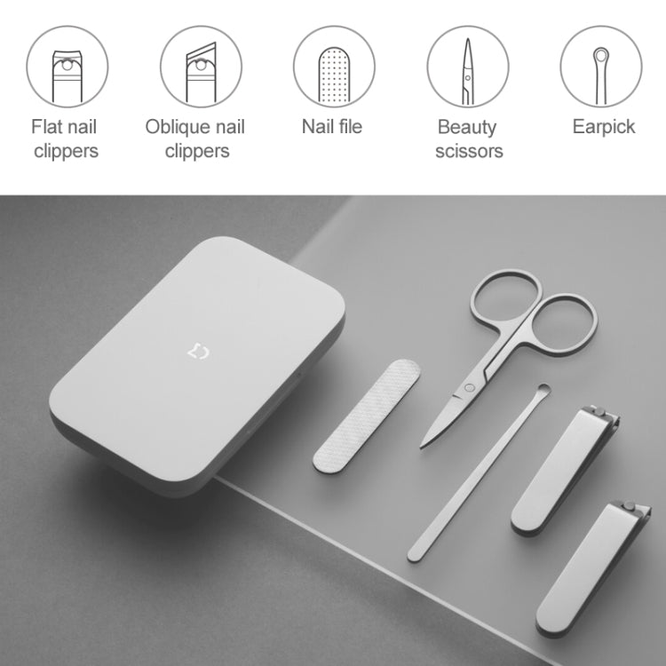 Original Xiaomi Mijia Five-piece Nail Clippers - Nail Clipper by Xiaomi | Online Shopping South Africa | PMC TechLife | Buy Now Pay Later Mobicred