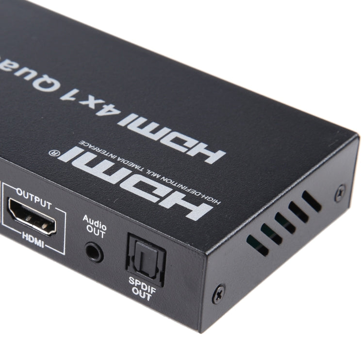 4 in 1 Out HDMI Quad Multi-viewer with Seamless Switcher, US Plug - Switch by PMC Jewellery | Online Shopping South Africa | PMC Jewellery | Buy Now Pay Later Mobicred