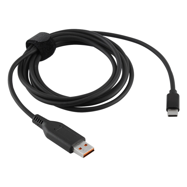 Yoga 3 Interface to Type-C / USB-C Male Power Adapter Charger Cable for Lenovo Yoga 3, Length: About 1.8m (Black) - For Lenovo by PMC Jewellery | Online Shopping South Africa | PMC Jewellery | Buy Now Pay Later Mobicred