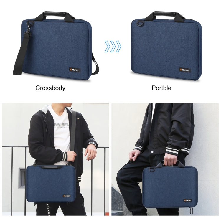 HAWEEL 13.0 inch-14.0 inch Briefcase Crossbody Laptop Bag For Macbook, Lenovo Thinkpad, ASUS, HP(Navy Blue) - free shipping - PMC TechLife - Order now!