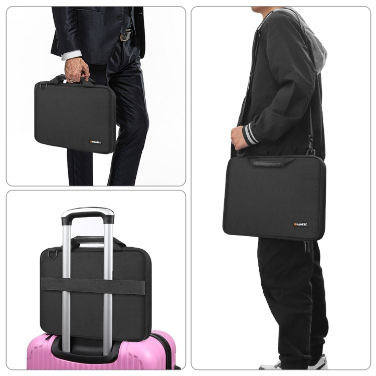 HAWEEL 15.0 inch -16.0 inch Briefcase Crossbody Laptop Bag For Macbook, Lenovo Thinkpad, ASUS, HP(Black) - 15 inch by HAWEEL | Online Shopping South Africa | PMC TechLife | Buy Now Pay Later Mobicred