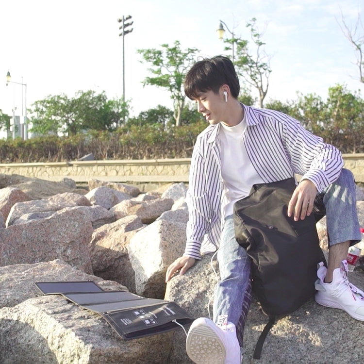 HAWEEL 21W Foldable Solar Panel Charger with 5V 3A Max Dual USB Ports - free shipping - PMC TechLife - Order now!