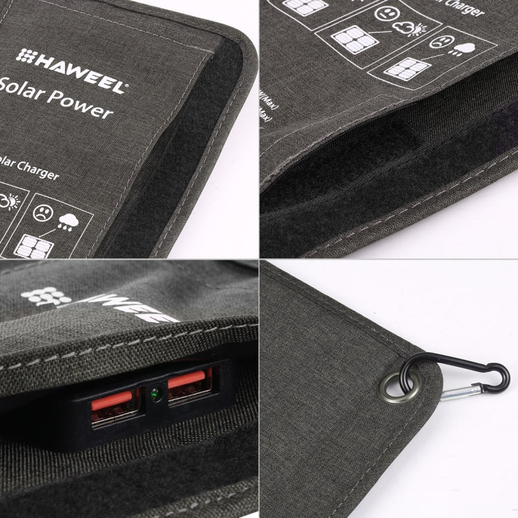 HAWEEL 21W Foldable Solar Panel Charger with 5V 3A Max Dual USB Ports - free shipping - PMC TechLife - Order now!