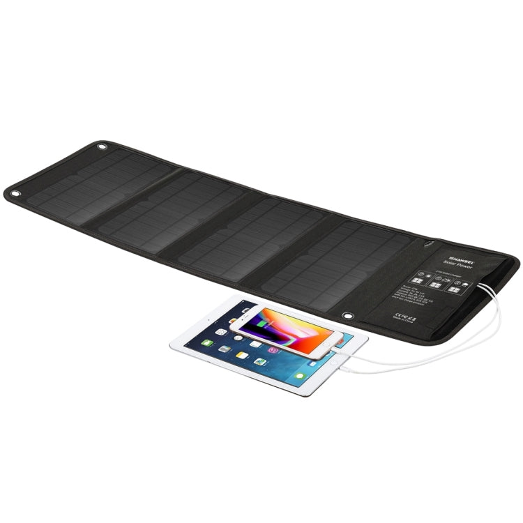 HAWEEL 28W Foldable Solar Panel Charger with 5V 3A Max Dual USB Ports - free shipping - PMC TechLife - Order now!