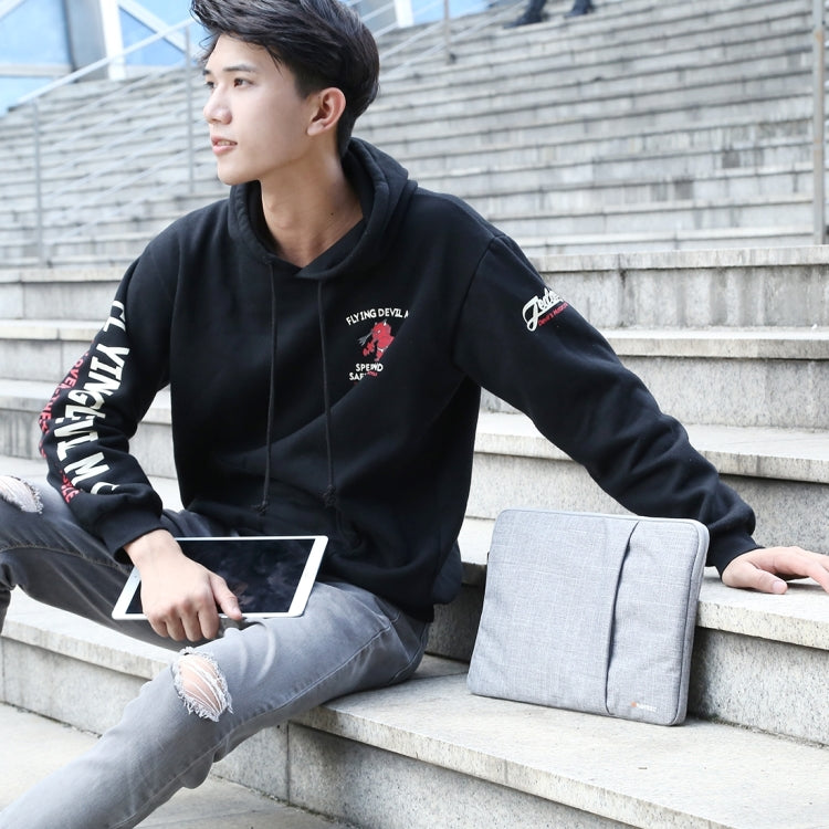 HAWEEL 13.0 inch Sleeve Case Zipper Briefcase Laptop Carrying Bag, For Macbook, Samsung, Lenovo, Sony, DELL Alienware, CHUWI, ASUS, HP, 13 inch and Below Laptops(Grey) - 13.3 inch by HAWEEL | Online Shopping South Africa | PMC TechLife | Buy Now Pay Later Mobicred