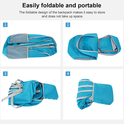 HAWEEL Hiking Portable Foldable Backpack Large Capacity Shoulders Bag (Black) - Kettle Bags by HAWEEL | Online Shopping South Africa | PMC Jewellery