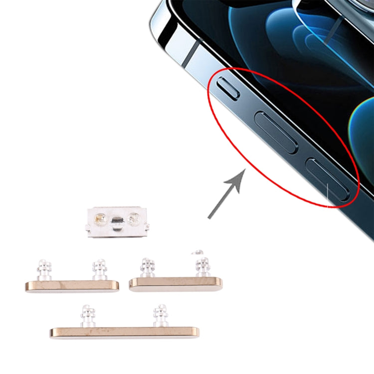 Power Button and Volume Control Button for iPhone 12 Pro Max(Gold) - free shipping - PMc TechLife - Order now!