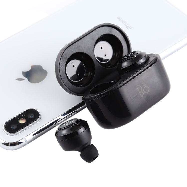 Air Twins TWS1 Bluetooth V5.0 Wireless Stereo Earphones with Magnetic Charging Box(Black) - TWS Earphone by PMC Jewellery | Online Shopping South Africa | PMC Jewellery | Buy Now Pay Later Mobicred