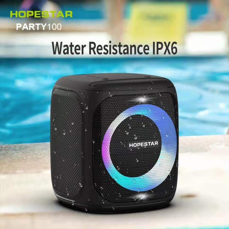 HOPESTAR Party100 Bluetooth 5.0 Portable Waterproof Wireless Bluetooth Speaker with Mobile Charging Function (Blue) - Desktop Speaker by HOPESTAR | Online Shopping South Africa | PMC Jewellery | Buy Now Pay Later Mobicred