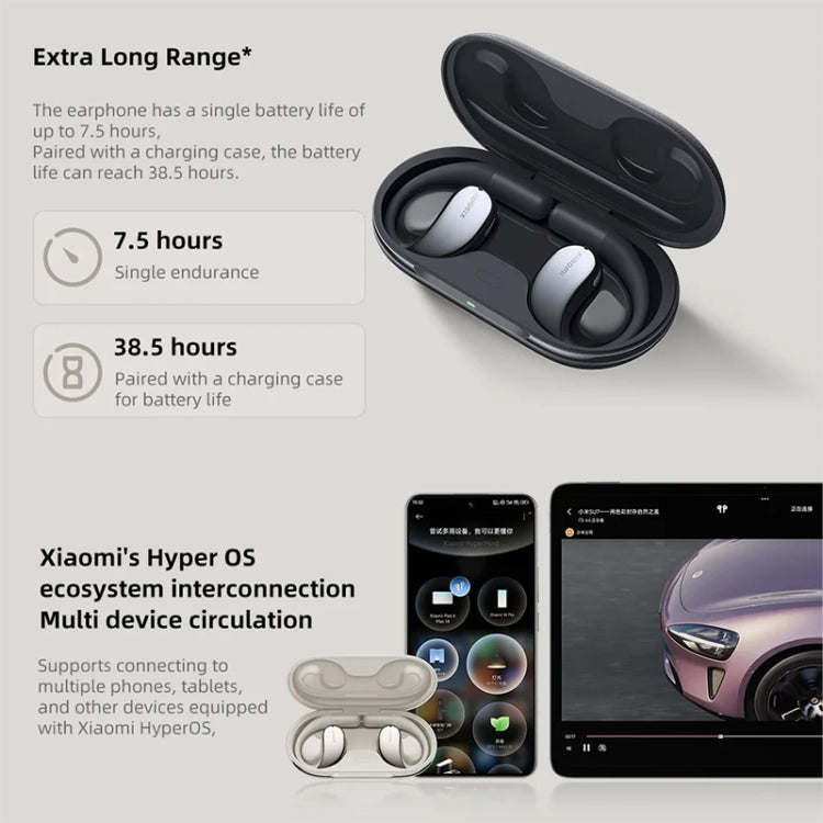 Original Xiaomi Bluetooth 5.3 Open-Ear Wireless Bluetooth Earbuds (Black) - free shipping - PMC Jewellery - Order now!