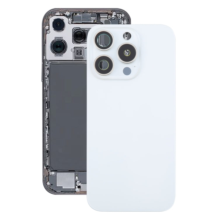 For iPhone 16 Pro Max Original Glass Battery Back Cover with Camera Lens Cover + MagSafe Magnet(White) -  by PMC Jewellery | Online Shopping South Africa | PMC Jewellery | Buy Now Pay Later Mobicred