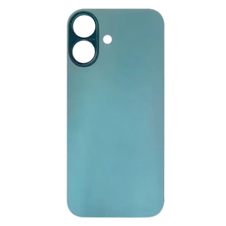 For iPhone 16 Plus Easy Replacement Big Camera Hole Glass Back Battery Cover(Green) - Back Cover by PMC Jewellery | Online Shopping South Africa | PMC Jewellery | Buy Now Pay Later Mobicred