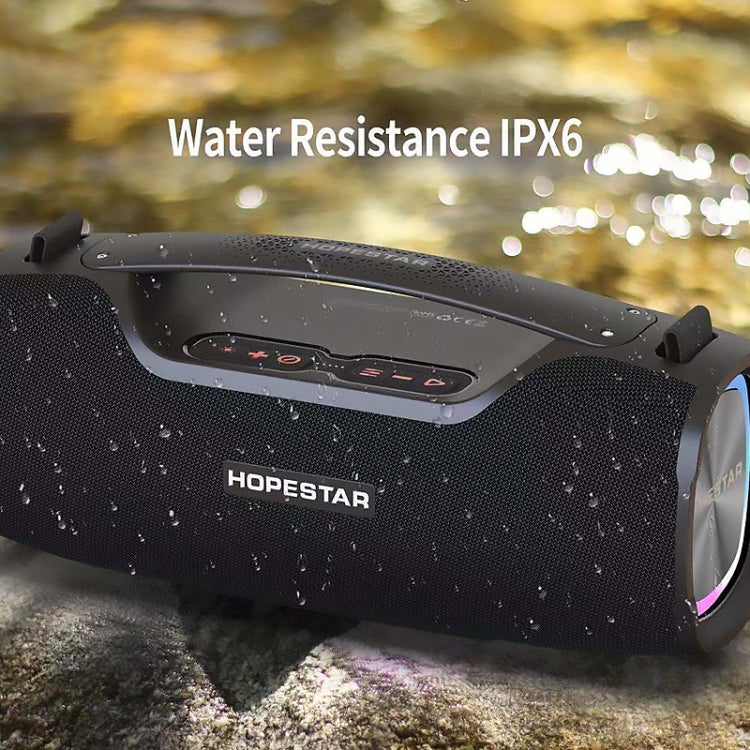 HOPESTAR A6X TWS Portable Outdoor Bluetooth Speaker with Colorful Music Lights, Support Power Bank & Hands-free Call & U Disk & TF Card & 3.5mm AUX(Green) - free shipping - PMC Jewellery - Order now!