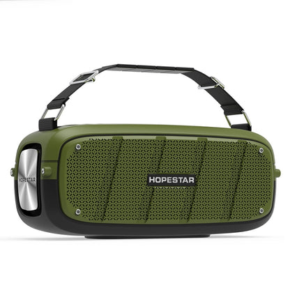 HOPESTAR A20 TWS Portable Outdoor Waterproof Subwoofer Bluetooth Speaker, Support Power Bank & Hands-free Call & U Disk & TF Card & 3.5mm AUX(Green) - Desktop Speaker by HOPESTAR | Online Shopping South Africa | PMC Jewellery | Buy Now Pay Later Mobicred