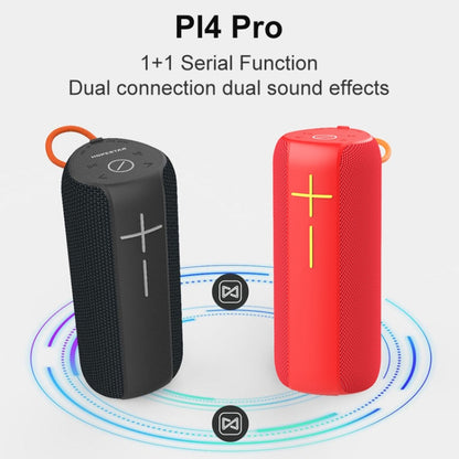 HOPESTAR P14 Pro Portable Outdoor Waterproof Wireless Bluetooth Speaker, Support Hands-free Call & U Disk & TF Card & 3.5mm AUX & FM (Red) - Desktop Speaker by HOPESTAR | Online Shopping South Africa | PMC Jewellery | Buy Now Pay Later Mobicred