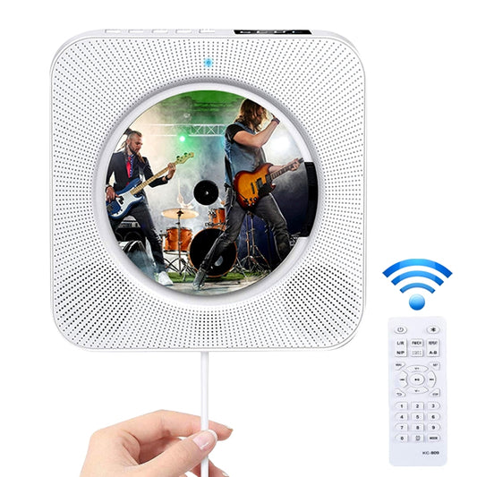 The Second Generation Portable Digital Display Bluetooth Speaker CD Player with Remote Control (White) - DVD & LCD Player by PMC Jewellery | Online Shopping South Africa | PMC Jewellery | Buy Now Pay Later Mobicred