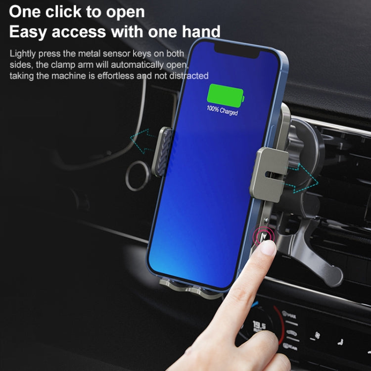 MOMAX CM18D Q.MOUNT SMART5 Infrared Induction Rotating Wireless Charging Car Holder - Wireless Charger Holders by MOMAX | Online Shopping South Africa | PMC Jewellery | Buy Now Pay Later Mobicred