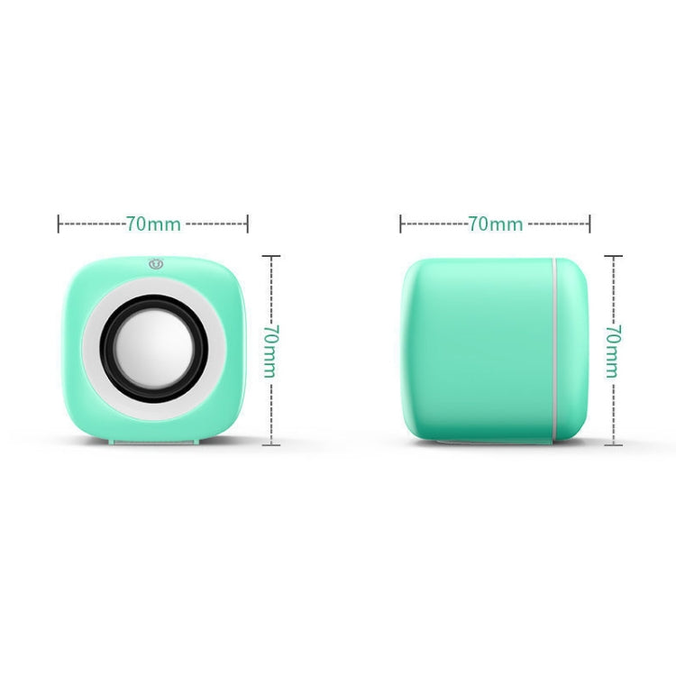 A1 USB Wire-controlled 9D Subwoofer Sound Mini Wired Speaker, Premium Version(Blue) -  by PMC Jewellery | Online Shopping South Africa | PMC Jewellery