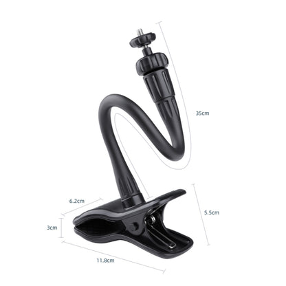 Flexible Arm Desktop Rod Action Camera Phone Holder Stand(Black) - Holder by PMC Jewellery | Online Shopping South Africa | PMC Jewellery | Buy Now Pay Later Mobicred