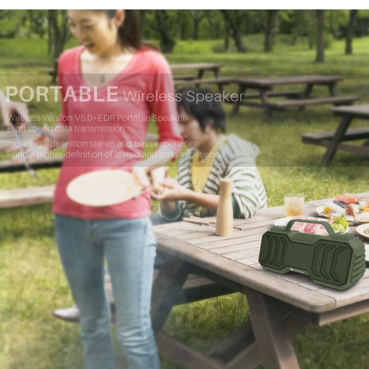 NewRixing NR-2029 Portable Wireless Bluetooth Stereo Speaker Support TWS Function Speaker(Grey) - free shipping - PMC Jewellery - Order now!