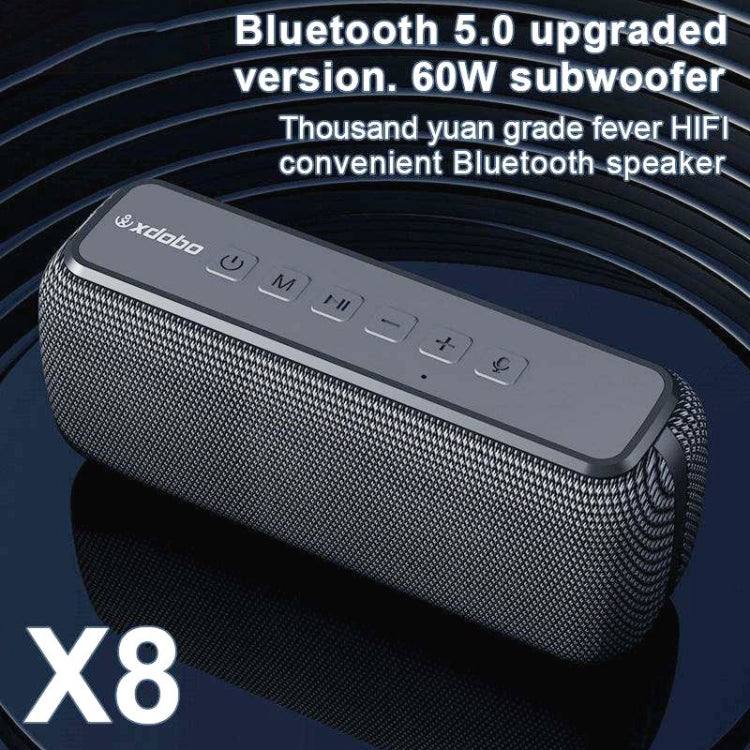 XDOBO X8 60W Wireless Bluetooth Speaker Outdoor Subwoofer Support TWS & TF Card (Blue) - Desktop Speaker by XDOBO | Online Shopping South Africa | PMC Jewellery
