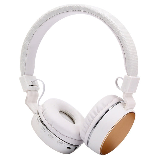 SH-16 Headband Folding Stereo Wireless Bluetooth Headphone Headset, Support 3.5mm Audio & Hands-free Call & TF Card &FM, for iPhone, iPad, iPod, Samsung, HTC, Sony, Huawei, Xiaomi and other Audio Devices(Gold) - Headset & Headphone by PMC Jewellery | Online Shopping South Africa | PMC Jewellery | Buy Now Pay Later Mobicred