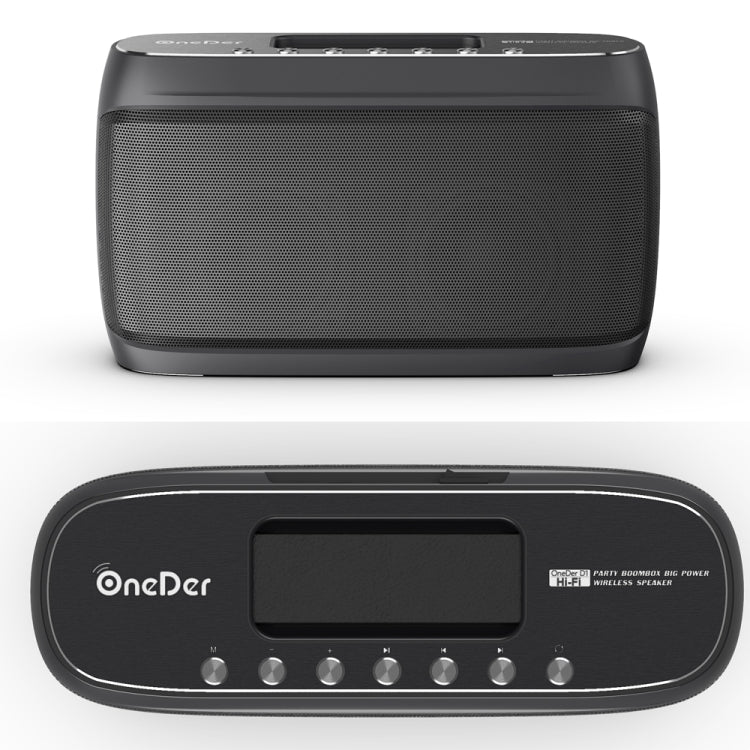 OneDer D1 60W Portable HiFi Bass Wireless Bluetooth Speaker, Support Hands-free / USB / AUX / TF (Grey) - Desktop Speaker by OneDer | Online Shopping South Africa | PMC Jewellery | Buy Now Pay Later Mobicred