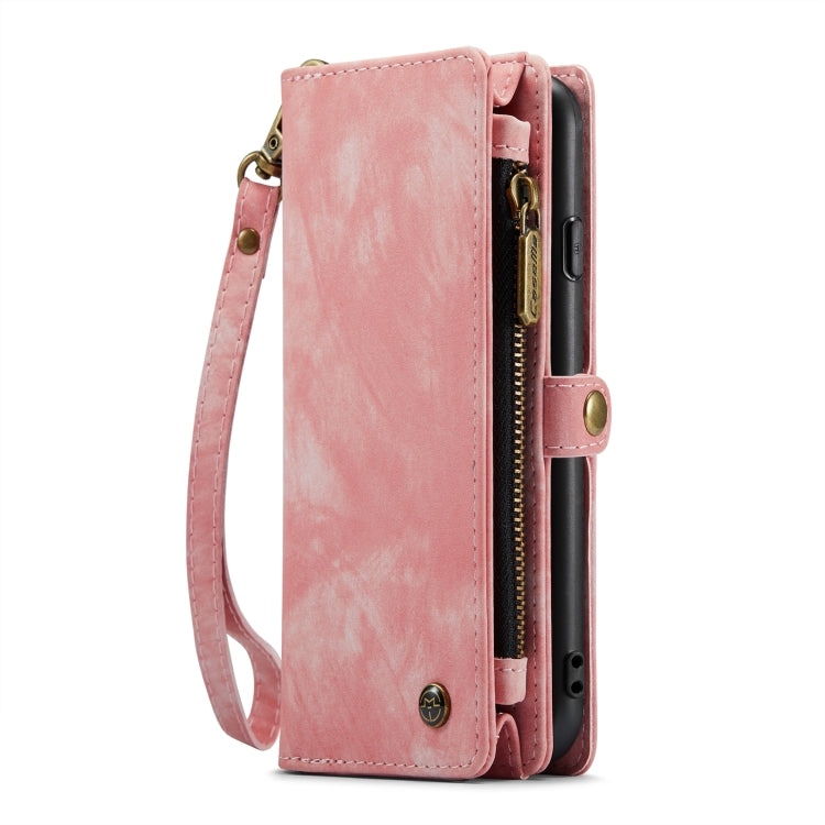 CaseMe for iPhone 8 Plus & 7 Plus   Multifunctional Leather Billfold with Detachable Magnetic PC Back Protective Case & Holder & 11 Card Slots & 3 Cash Slots & 1 Zipper Wallet & 2 Photo Frames & 3 Magnetic Clasps (Pink) - free shipping - PMC Jewellery - Order now!