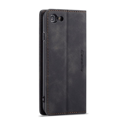 CaseMe-013 Multifunctional Retro Frosted Horizontal Flip Leather Case for iPhone 7 / 8, with Card Slot & Holder & Wallet(Black) - More iPhone Cases by CaseMe | Online Shopping South Africa | PMC Jewellery | Buy Now Pay Later Mobicred