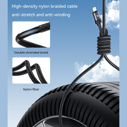 USAMS US-SJ705 Type-C to 8 Pin 30W Fast Charge Magnetic Data Cable, Length: 1m (Tarnish) - 2 in 1 Cable by USAMS | Online Shopping South Africa | PMC Jewellery | Buy Now Pay Later Mobicred