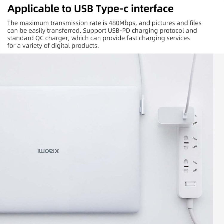 Original Xiaomi 6A USB to USB-C / Type-C 90 Degree Elbow Fast Charging Data Cable, Length: 1.5m - USB-C & Type-C Cable by Xiaomi | Online Shopping South Africa | PMC TechLife | Buy Now Pay Later Mobicred