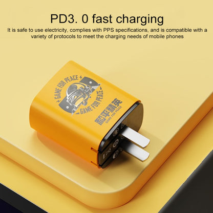 ROCK T42 PD 20W USB + TypeC / USB-C Dual Ports Fast Charging Travel Charger, CN Plug (Orange) - USB Charger by ROCK | Online Shopping South Africa | PMC Jewellery | Buy Now Pay Later Mobicred