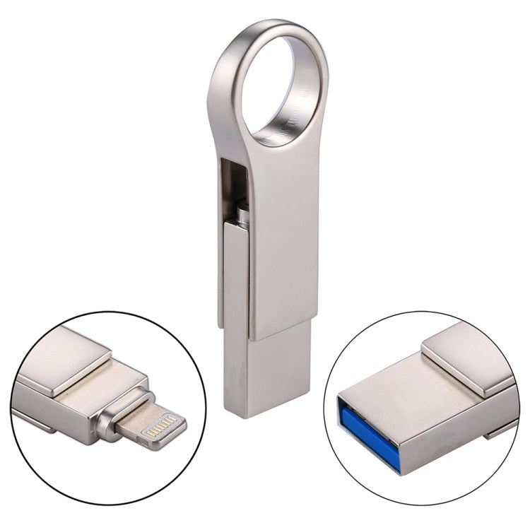 RQW-10D 2 in 1 USB 2.0 & 8 Pin 32GB Flash Drive - U Disk & Card Reader by PMC Jewellery | Online Shopping South Africa | PMC Jewellery | Buy Now Pay Later Mobicred