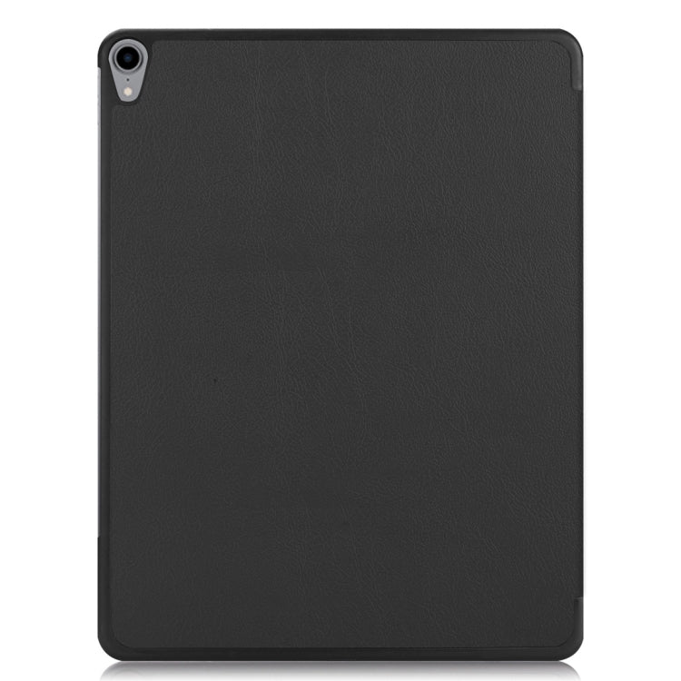 Custer Texture Horizontal Flip PU Leather Case for iPad Air 13 2024 / iPad Pro 12.9 inch (2018), with Three-folding Holder & Sleep / Wake-up Function(Black) - iPad Pro 12.9 (2018) Cases by PMC Jewellery | Online Shopping South Africa | PMC Jewellery | Buy Now Pay Later Mobicred