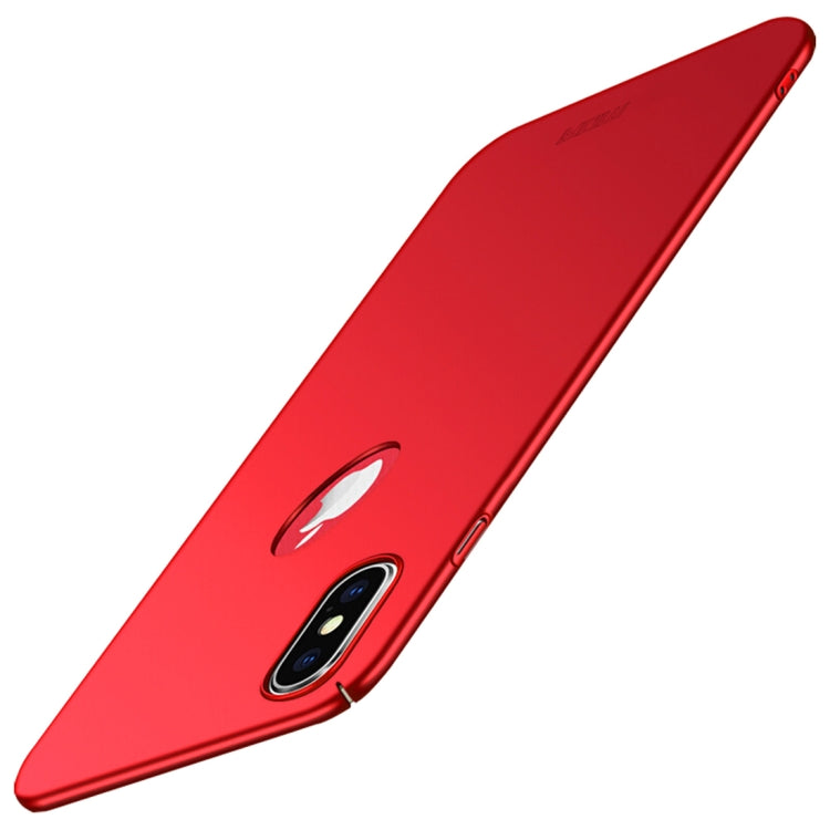 For iPhone XS MOFI Frosted PC Ultra-thin Full Coverage Case (Red) - More iPhone Cases by MOFI | Online Shopping South Africa | PMC Jewellery