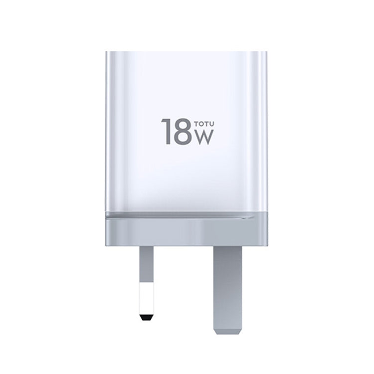 TOTUDESIGN Minimal Series CACQ-05 PD 18W Single USB-C / Type-C Port Travel Charger, UK Plug - USB Charger by TOTUDESIGN | Online Shopping South Africa | PMC Jewellery | Buy Now Pay Later Mobicred